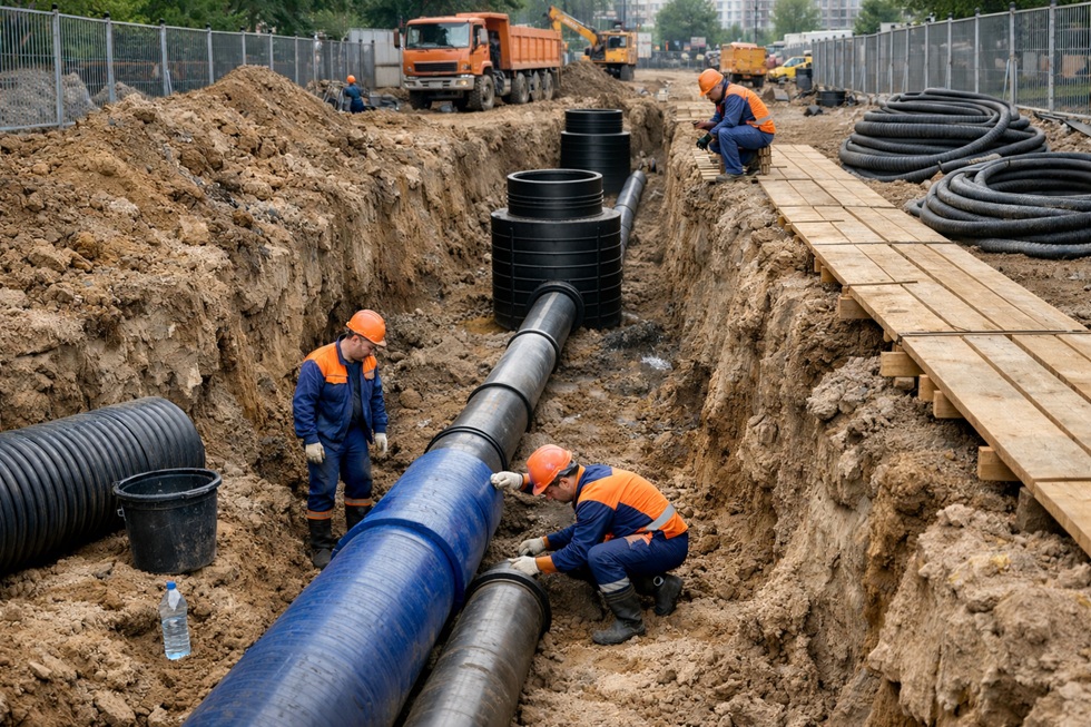 Строительство наружных инженерных сетей водоснабжения